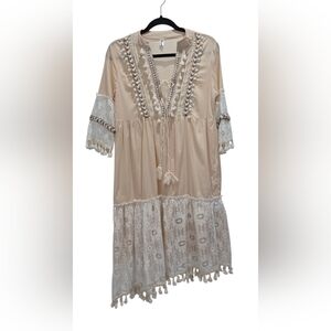 OC Order Plus Bohohemian Style Mini Dress, Small, Nwot